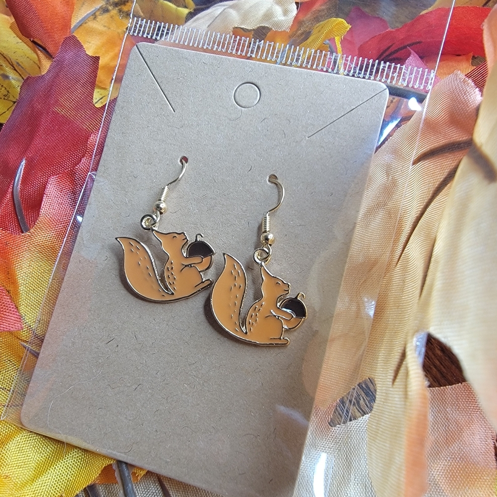 Charming Squirrel Earrings